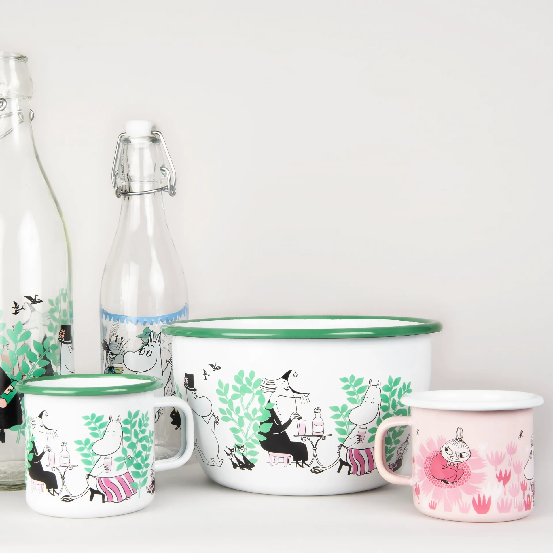 Girls emaljekrus 25 cl, Rosa Muurla