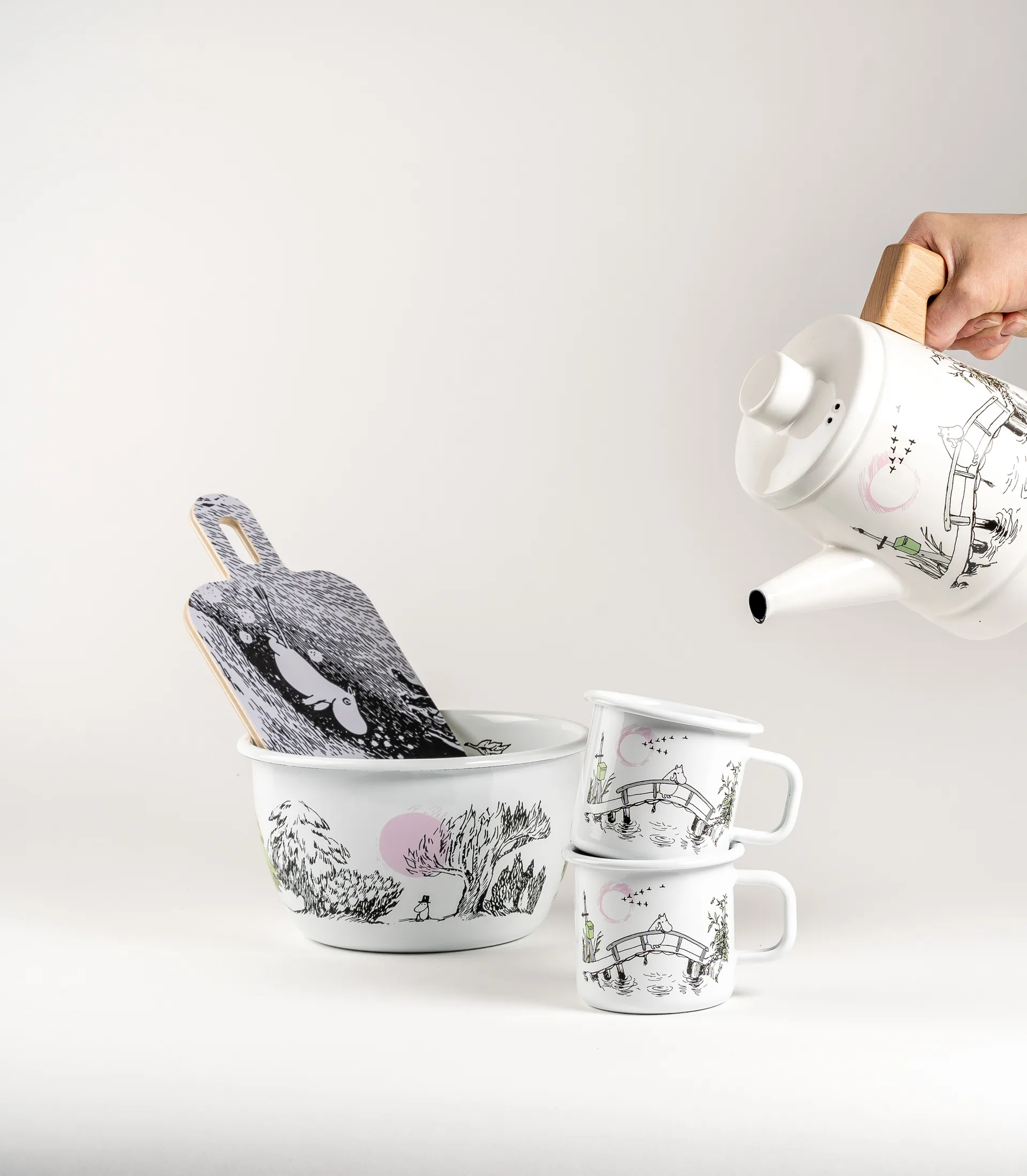 Just wandering emaljeskål 2 L, Multi Muurla