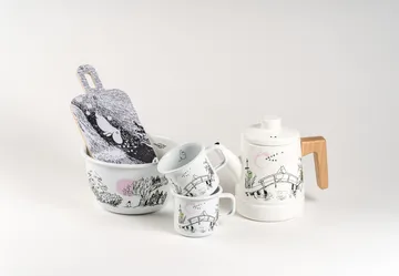 Just wandering emaljeskål 2 L - Multi - Muurla