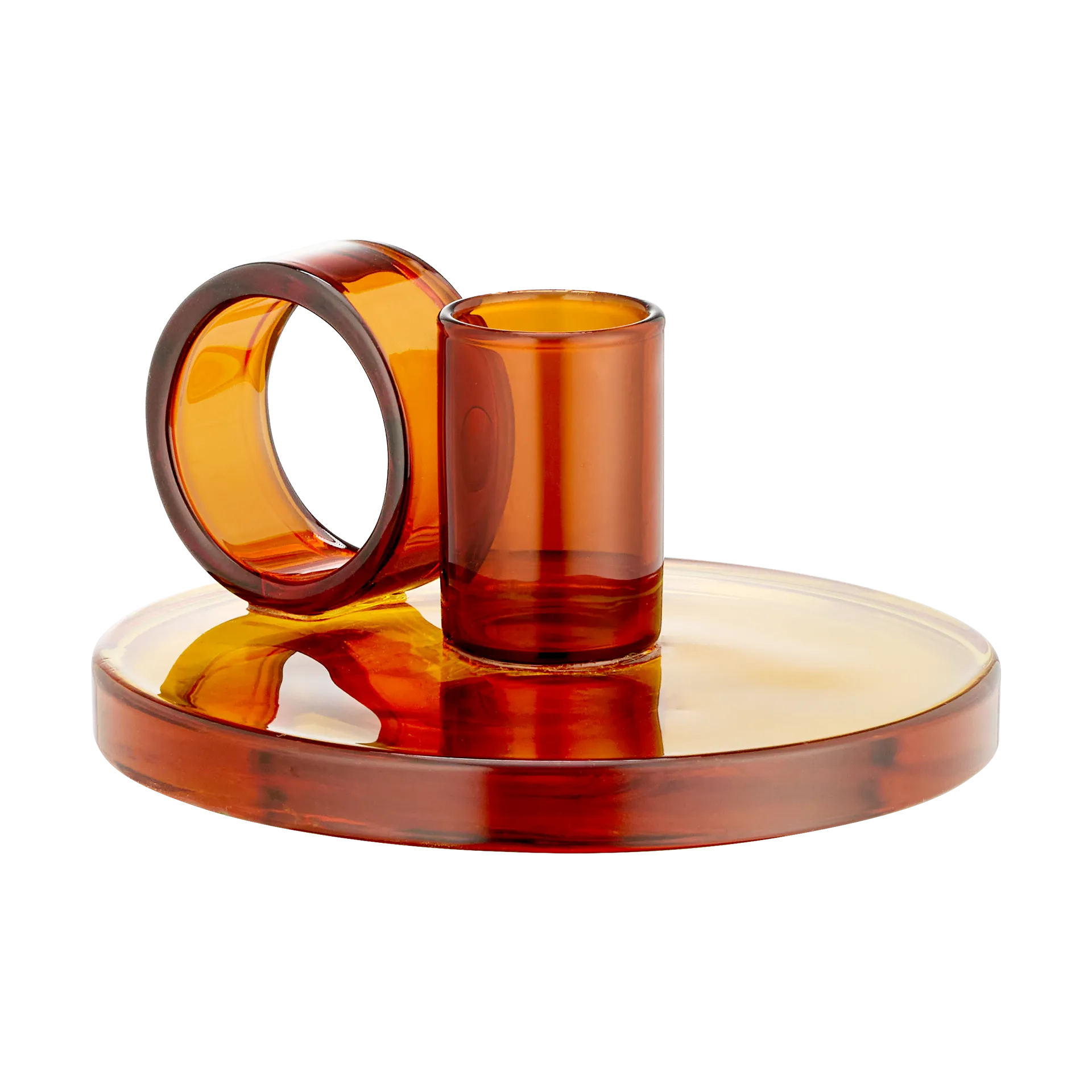 Loop lysestage Ø11 cm, Amber Muurla