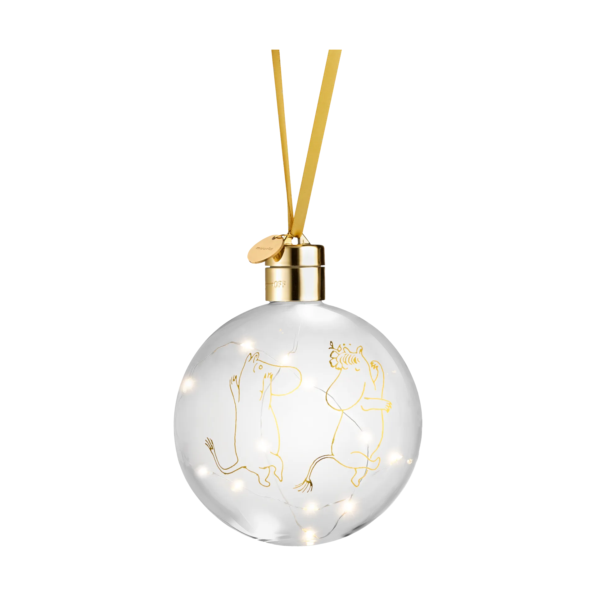 Moomin  80 juletræskugle med LED-lys Ø11 cm, Klar Muurla
