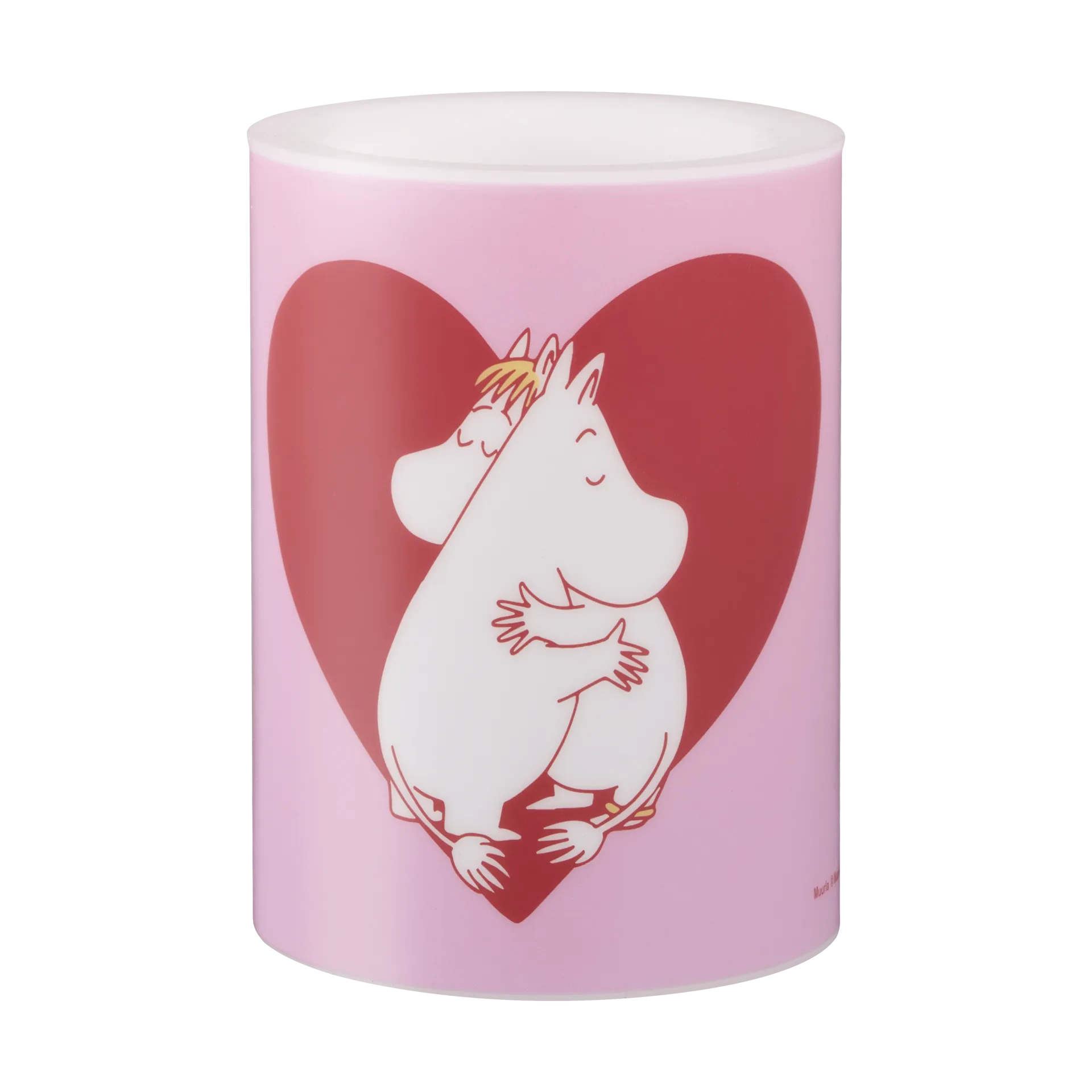 Moomin bloklys LED 10 cm, Heart Muurla