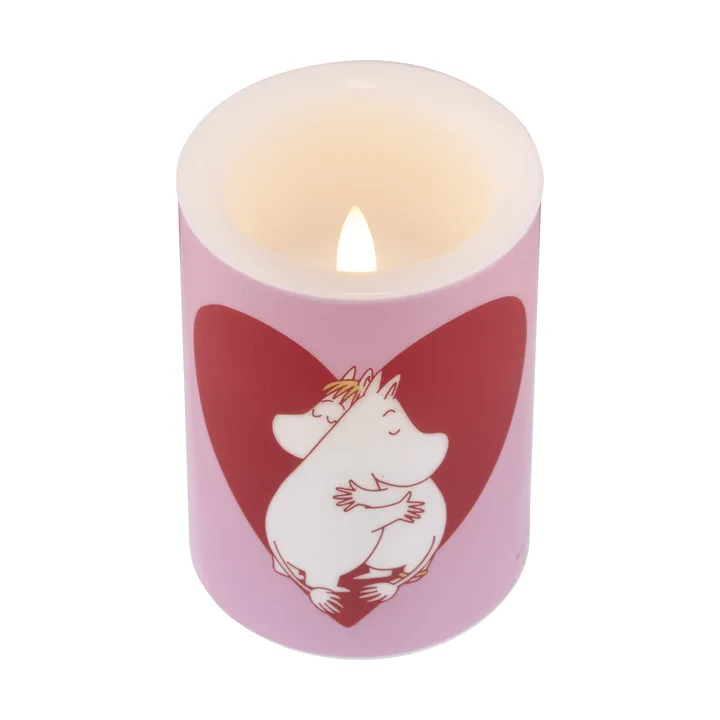 Moomin bloklys LED 10 cm - Heart - Muurla