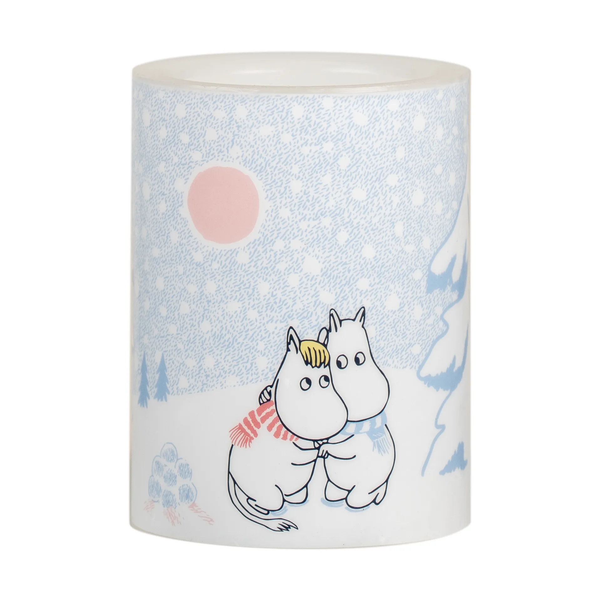 Moomin bloklys LED 10 cm, Let it snow Muurla