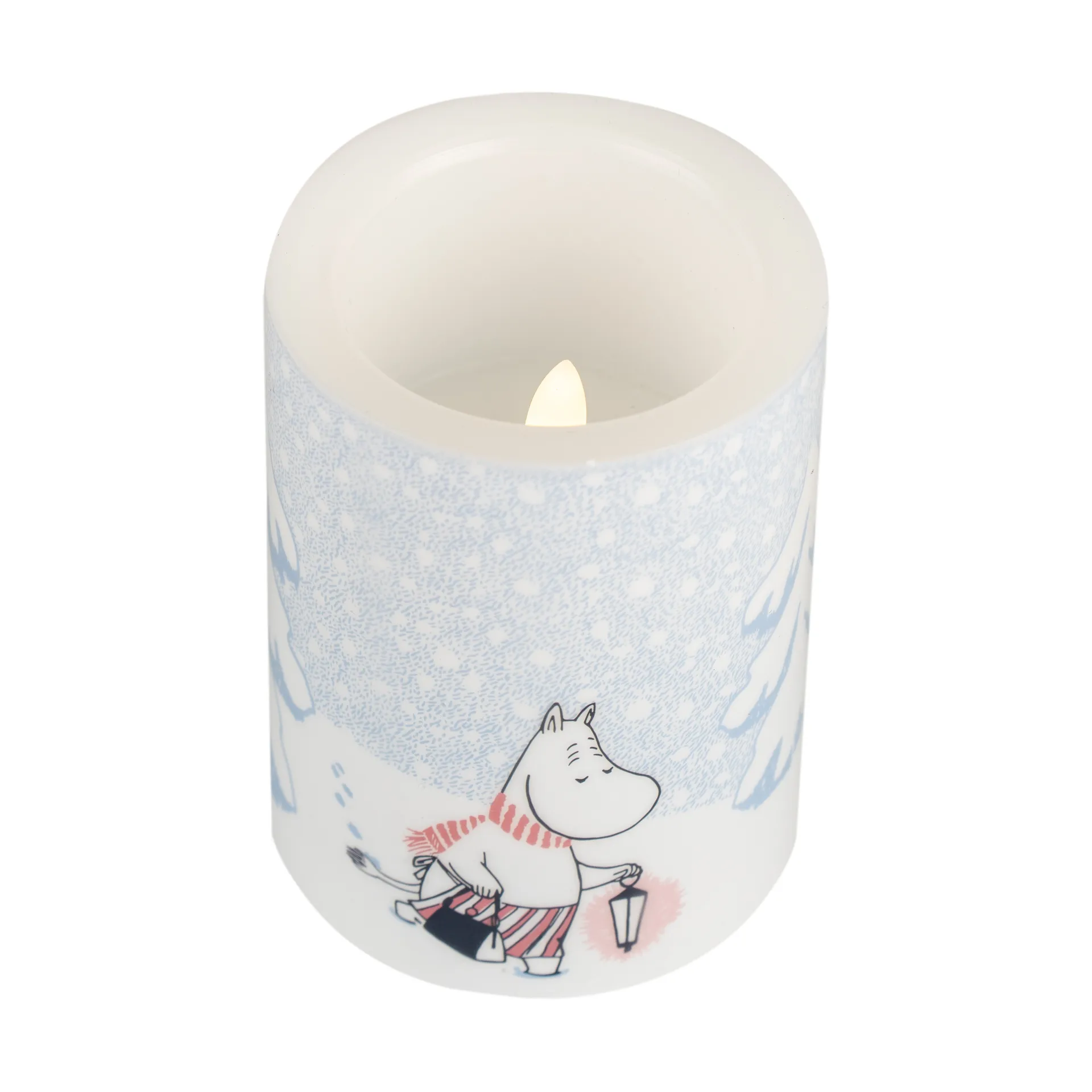 Moomin bloklys LED 10 cm, Let it snow Muurla