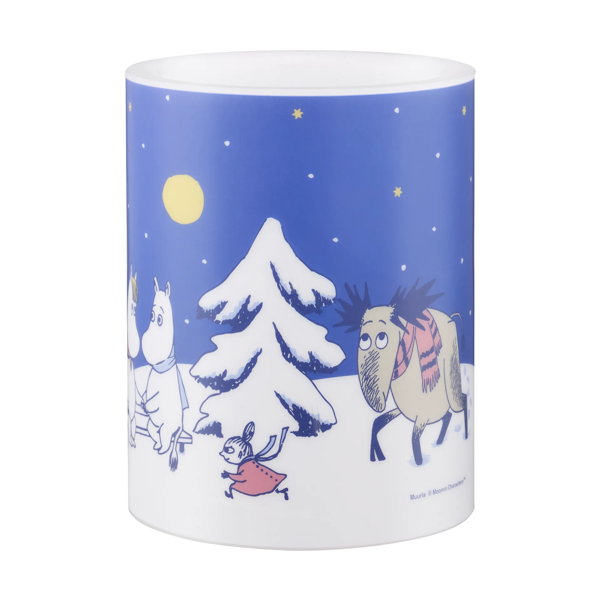 Moomin bloklys LED 12,5 cm, Starry night Muurla