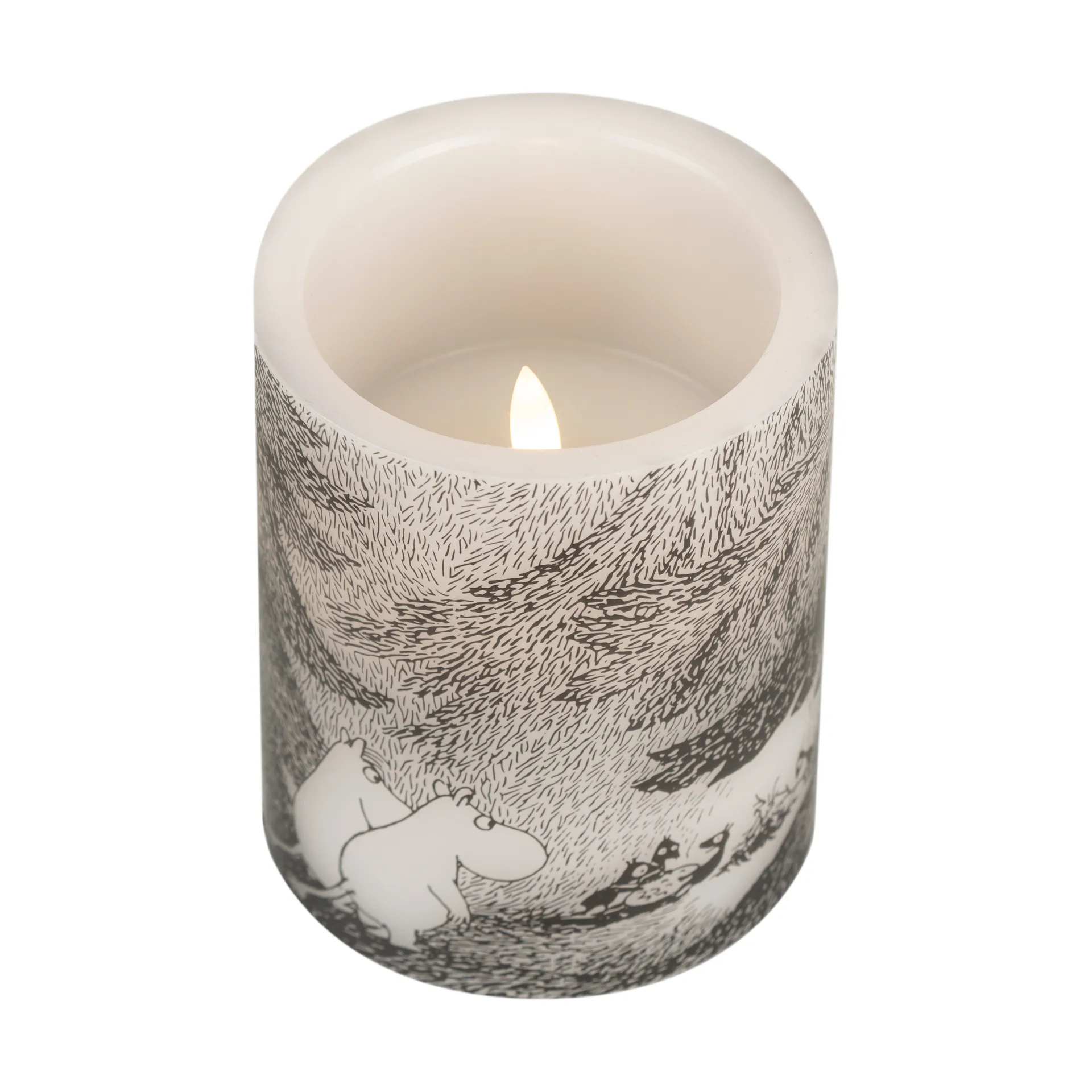 Moomin bloklys LED 12,5 cm, Under the trees Muurla