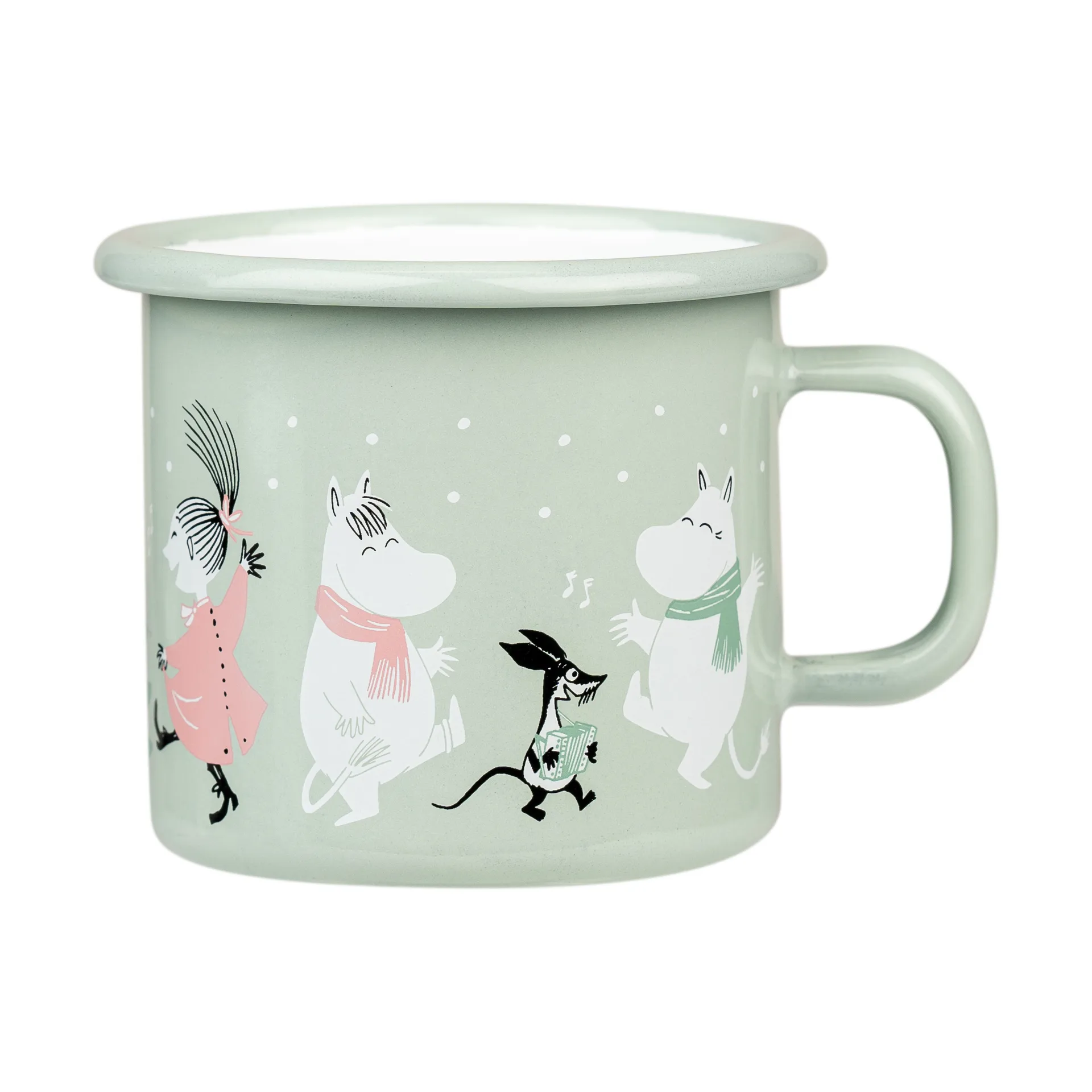 Moomin  emaljekrus 25 cl, Festive spirits Muurla