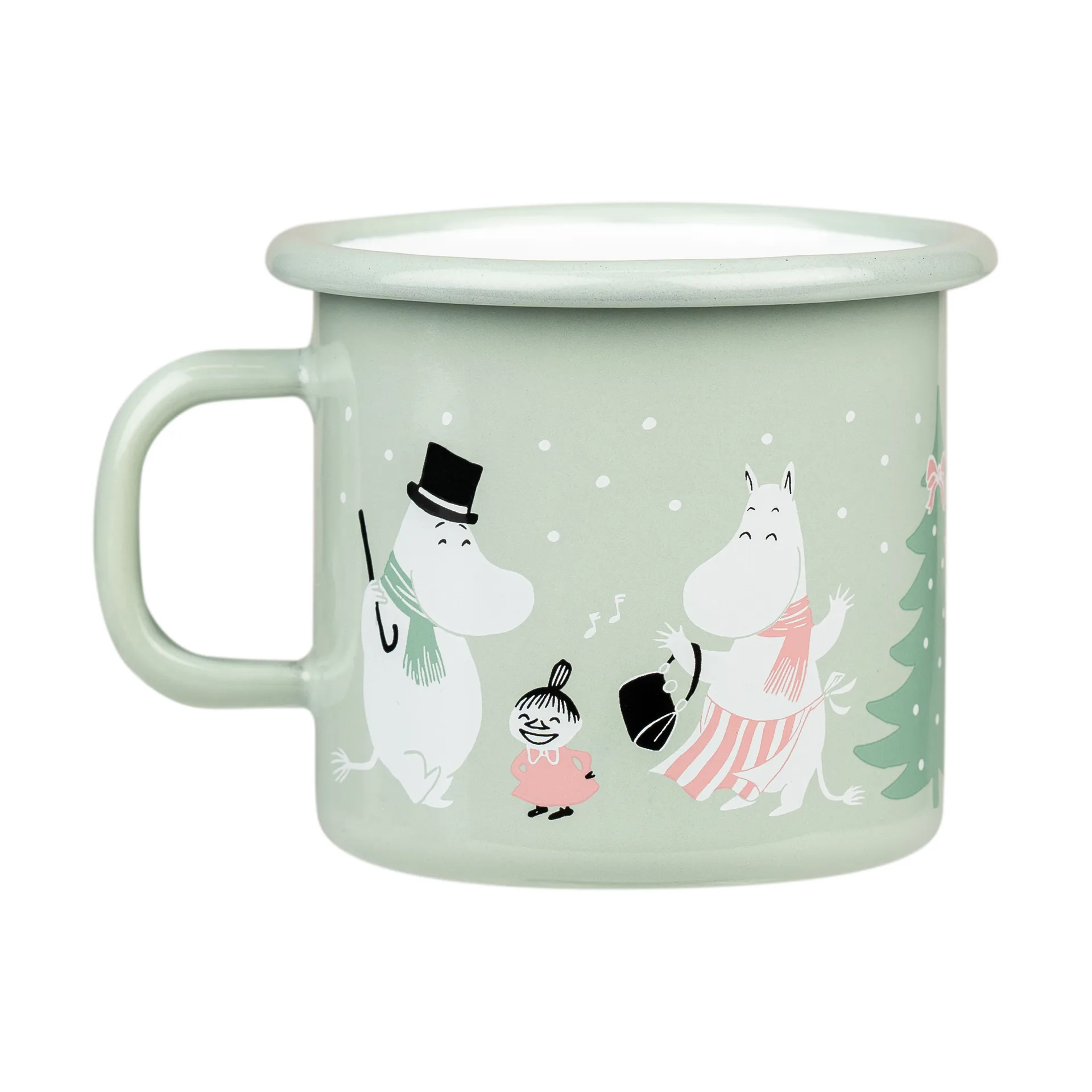 Moomin  emaljekrus 25 cl, Festive spirits Muurla