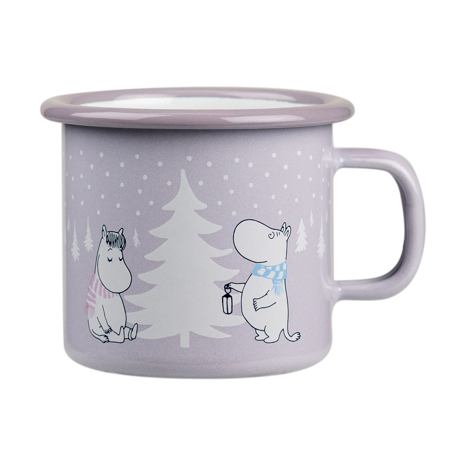 Moomin  emaljekrus 25 cl, Snowfall Muurla