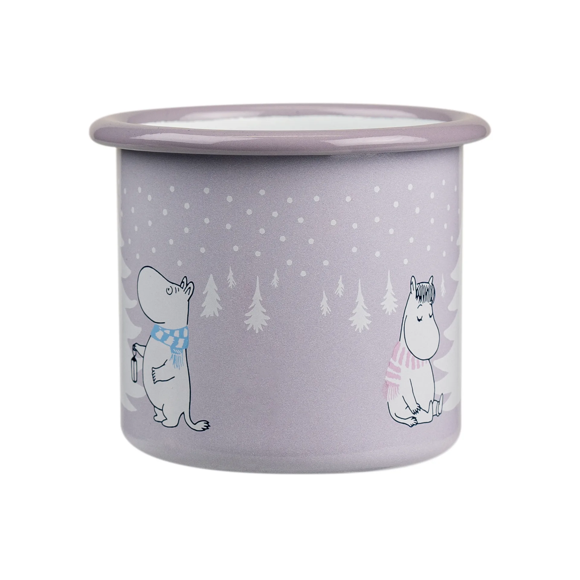 Moomin  emaljekrus 25 cl, Snowfall Muurla