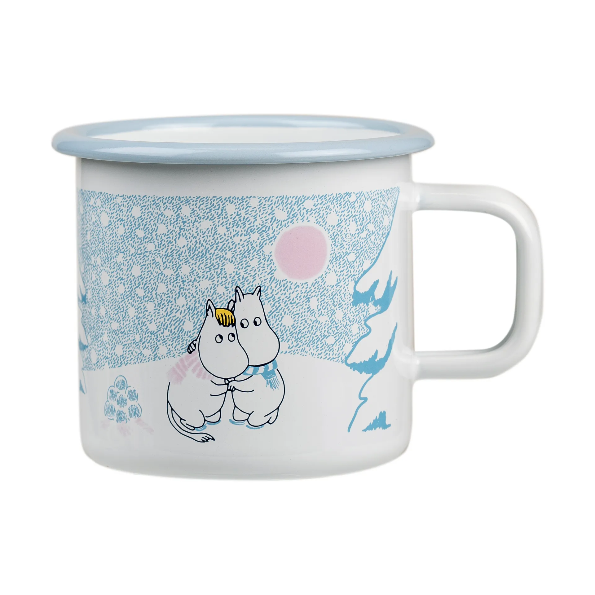 Moomin  emaljekrus 37 cl, Let it snow Muurla