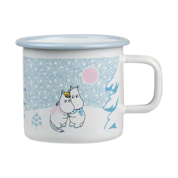 Moomin  emaljekrus 37 cl - Let it snow - Muurla