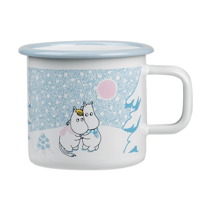 Moomin emaljekrus 37 cl - Let it snow - Muurla