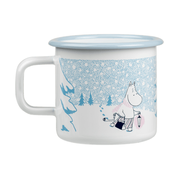 Moomin emaljekrus 37 cl - Let it snow - Muurla