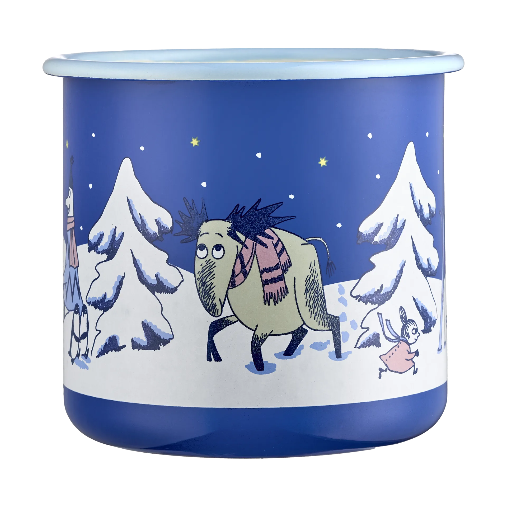 Moomin emaljekrus 80 cl, Starry night Muurla
