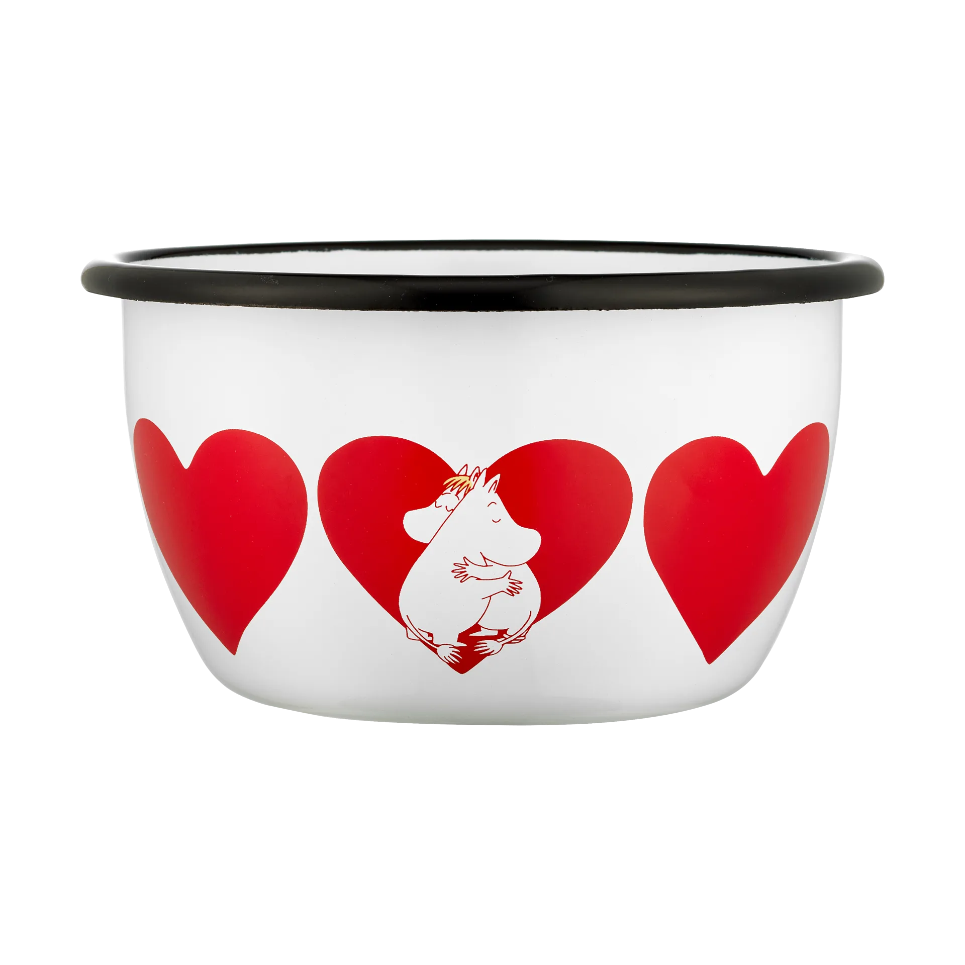 Moomin emaljeskål 60 cl, Heart Muurla
