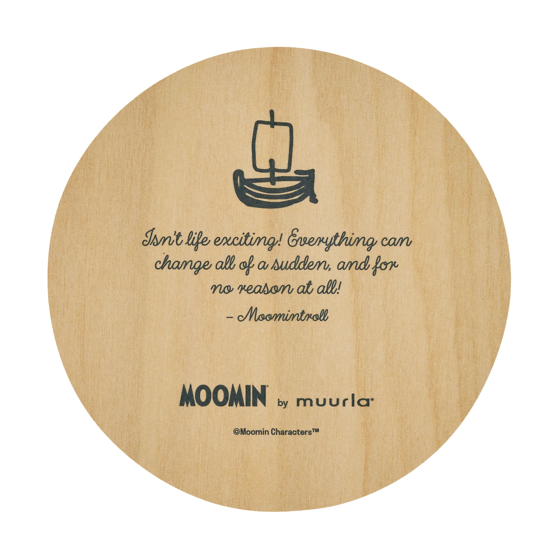 Moomin glasbrikker Ø10 cm, Momintroll Muurla