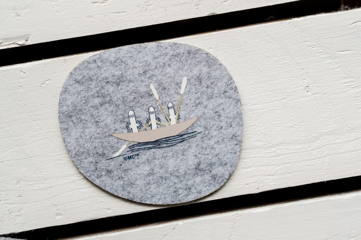Moomin glasbrikker 9,5x11 cm 4 dele - Sailors - Muurla