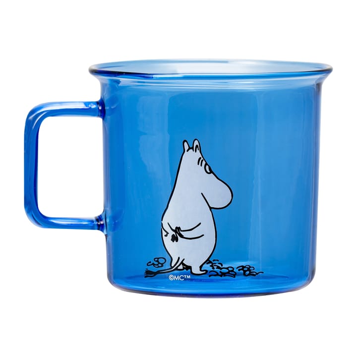 Moomin glaskrus 35 cl - Blå - Muurla