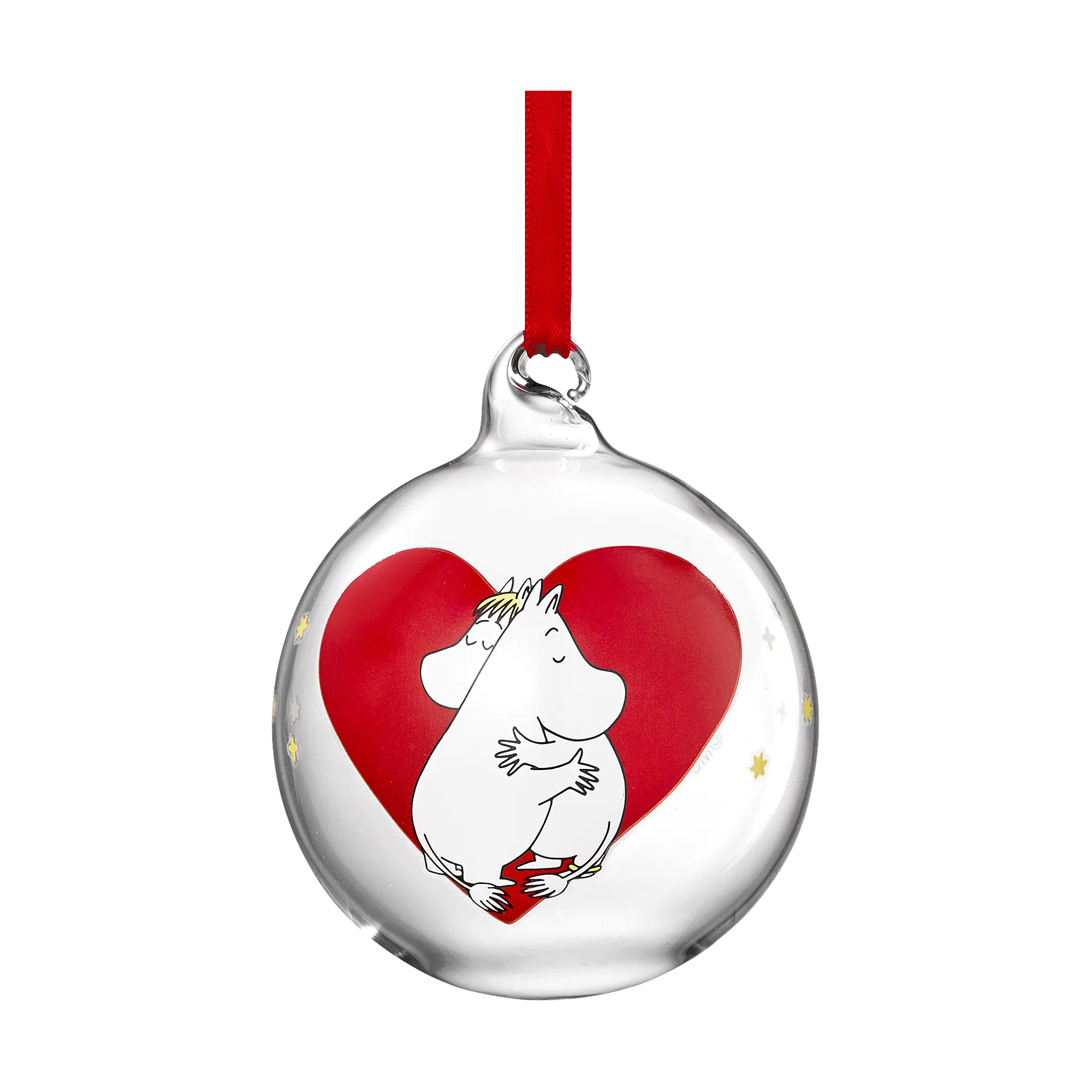 Moomin julekugle Ø7 cm, Heart Muurla