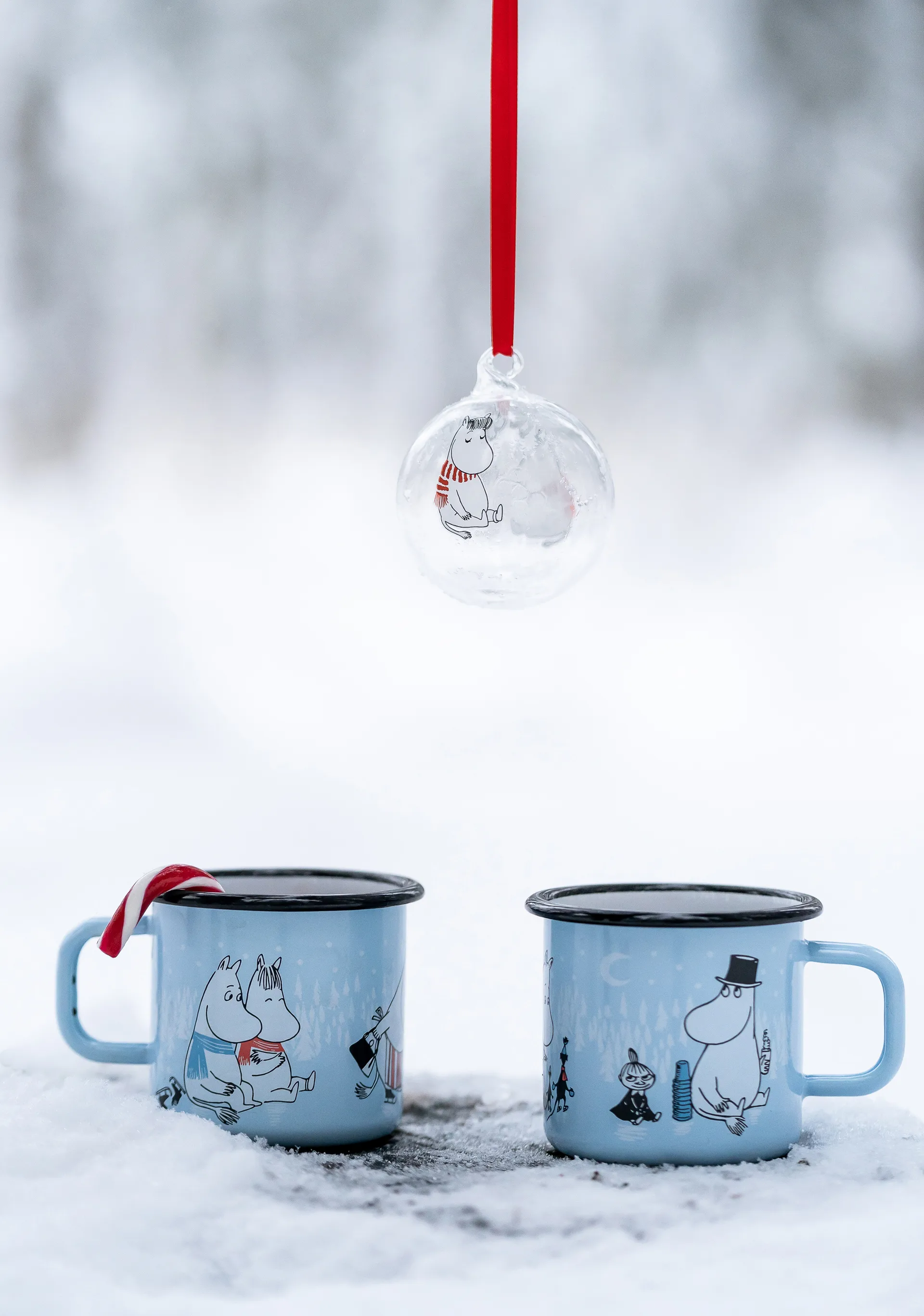 Moomin julekugle Ø7 cm, Snorkmaiden Muurla