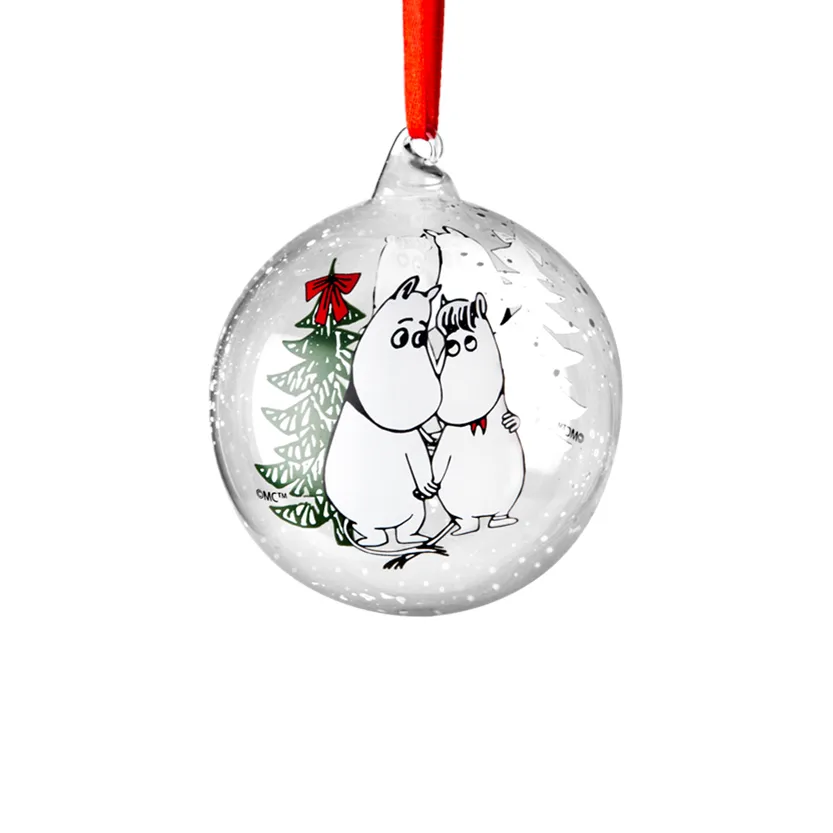 Moomin julekugle Ø9 cm, Winter magic Muurla