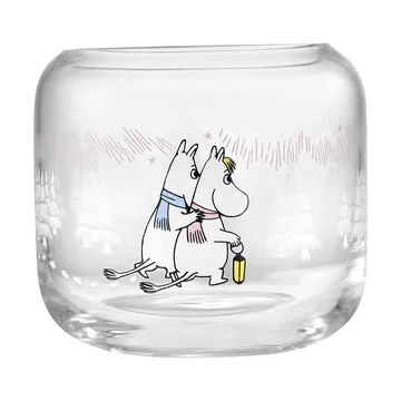 Moomin  lysestage Ø9x8 cm - Frosty Day - Muurla