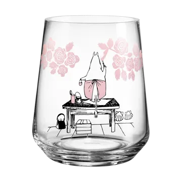 Moomin originals lysestage/vase 17,5 cm - Roses - Muurla