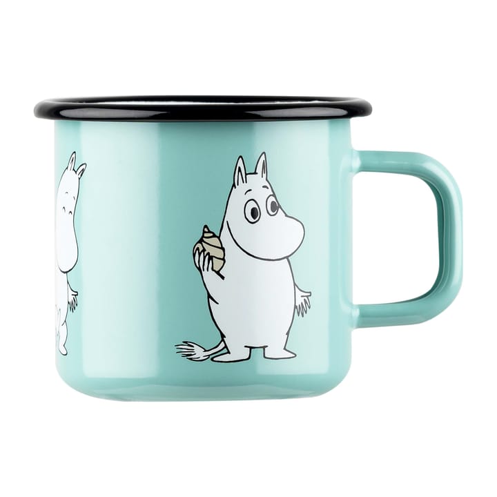 Moomin Retro emaljekrus 37 cl - Mint - Muurla