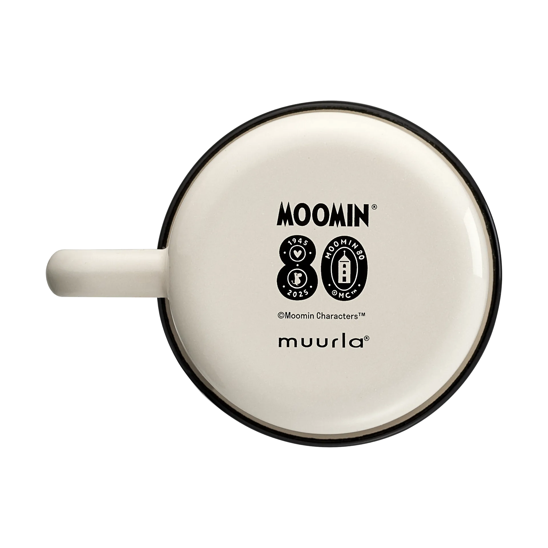Mumi 80 emaljekrus 37 cl, Hvid Muurla
