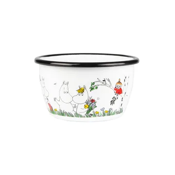 Mumi Colors emaljeskål 30 cl - Happy Family - Muurla