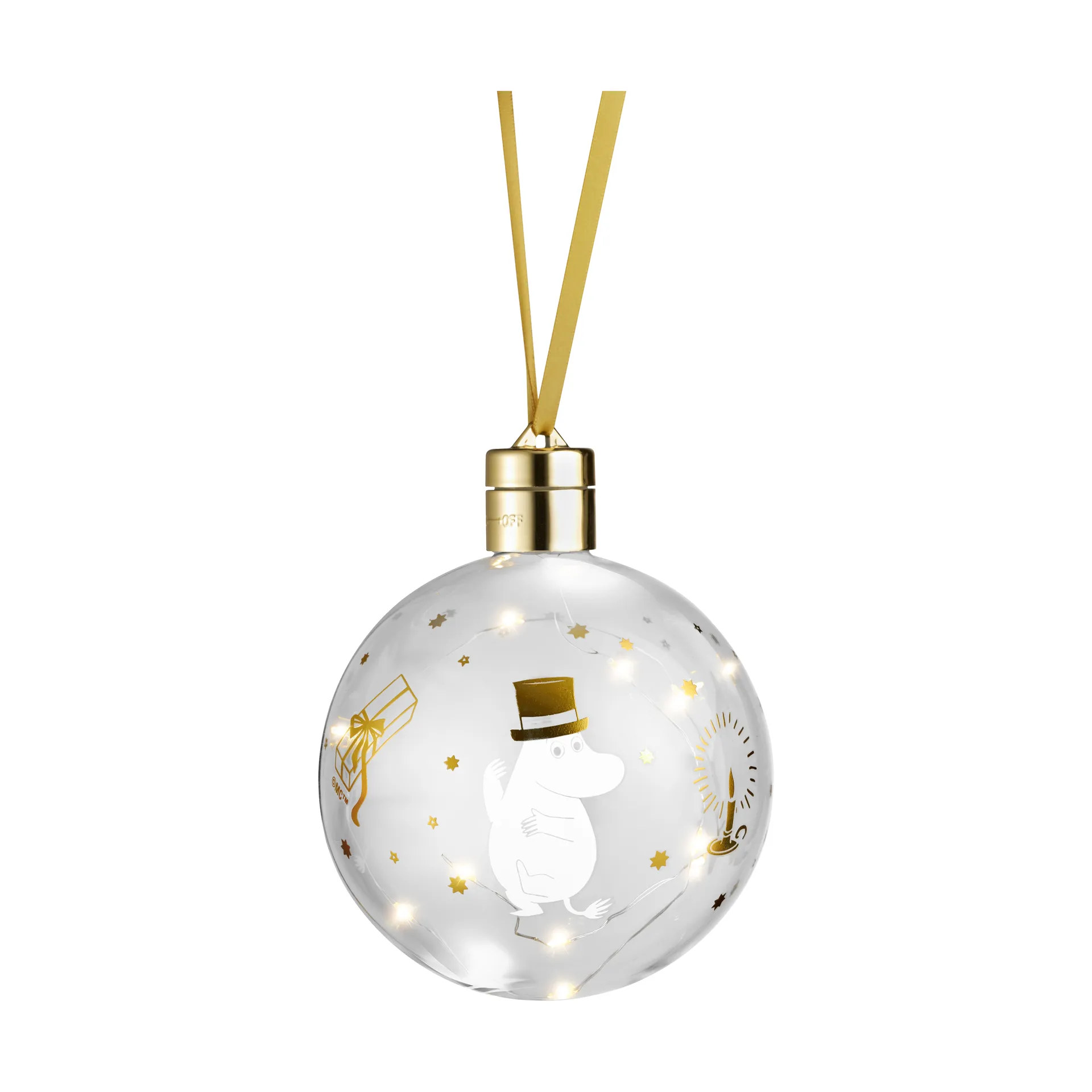 Mumi dekorationskugle med LED-lys, Sparkling stars Muurla