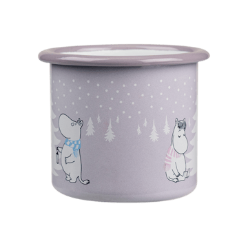 Mumi emaljekrus 25 cl - Snowfall - Muurla