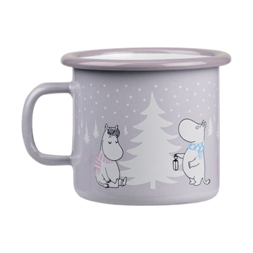 Mumi emaljekrus 25 cl - Snowfall - Muurla