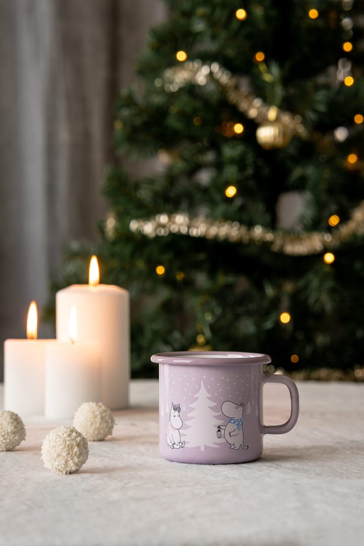 Mumi emaljekrus 25 cl, Snowfall Muurla