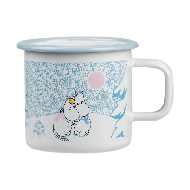 Mumi emaljekrus 37 cl - Let it snow - Muurla