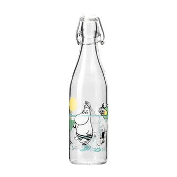 Mumi glasflaske 0,5 l - Fun in the water - Muurla