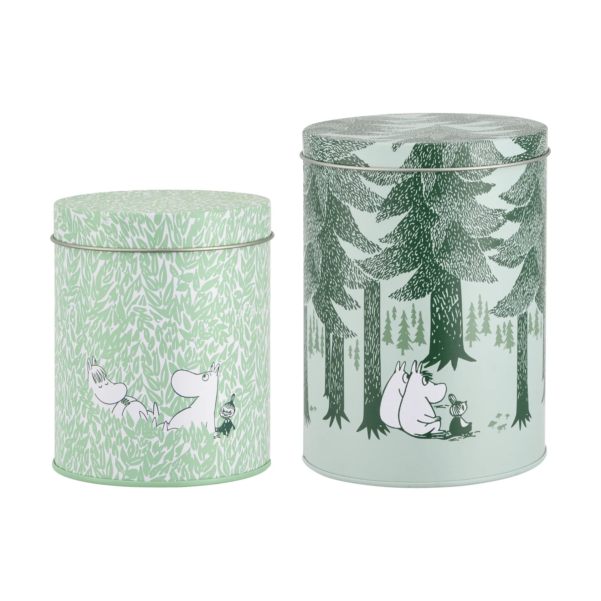 Mumin Forest dåsesæt, 2 stk., grøn Muurla