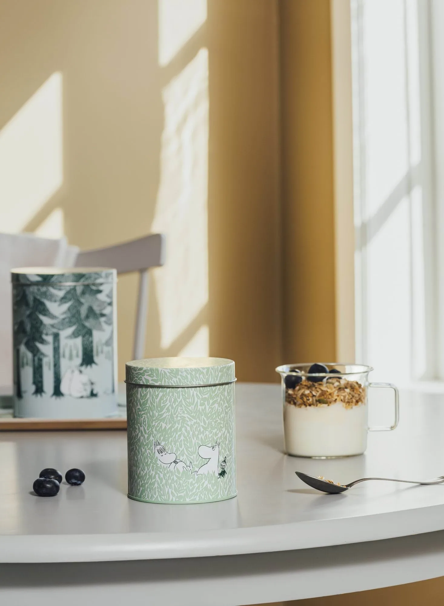 Mumin Forest dåsesæt, 2 stk., grøn Muurla