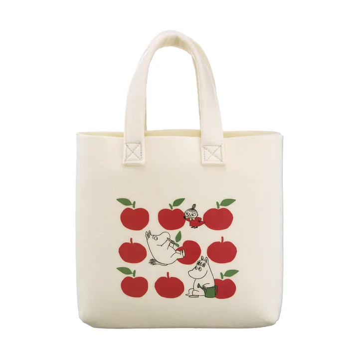 Mumin Tote Bag taske 25x25 cm - Joyful Apples - Muurla
