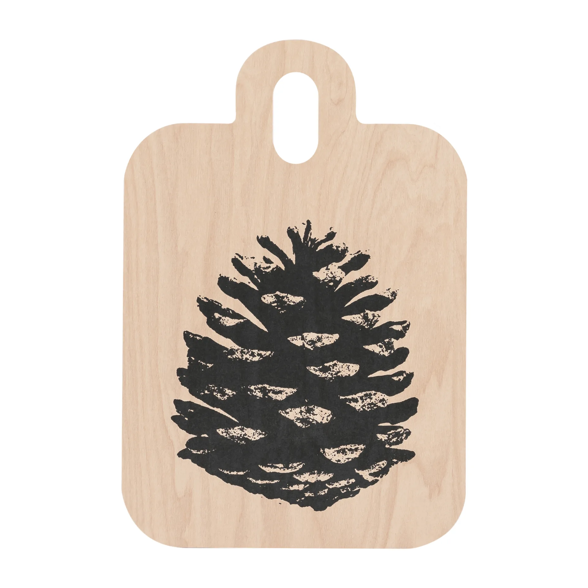 Nordic Chop & Serve bakke 21x31 cm, The Pine Cone/The Birch Leaf Muurla