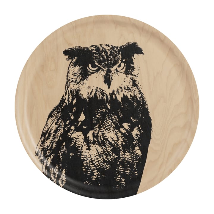 Nordic The Eagle Owl bakke Ø35 cm, Natur/Sort Muurla