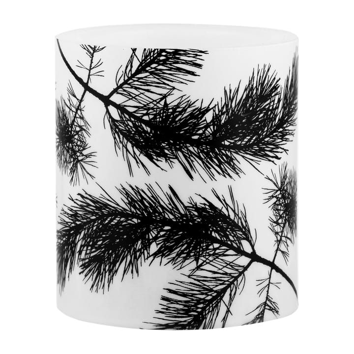 Nordic The Pine bloklys 12 cm - Hvid/Sort - Muurla