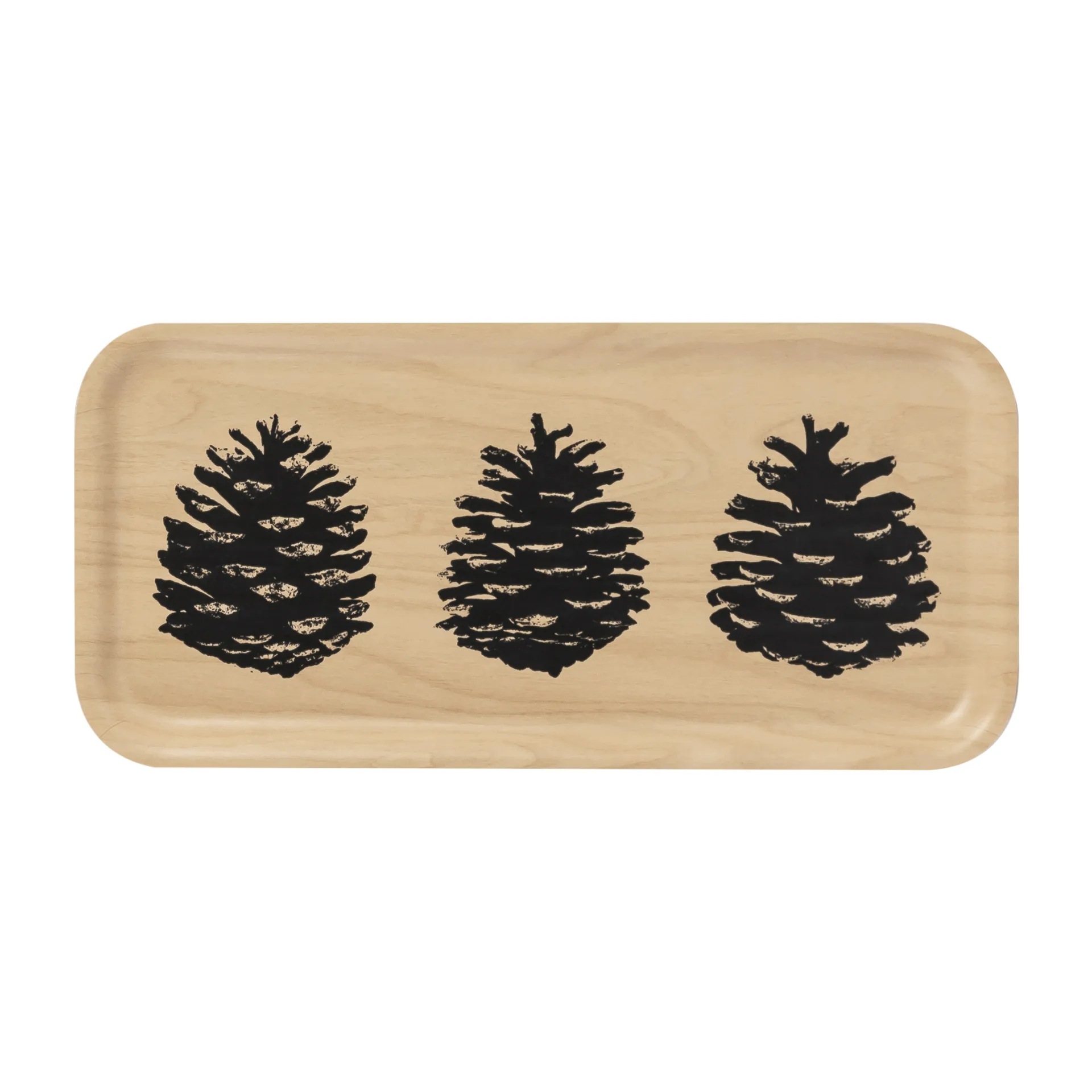 Nordic The Pine Cone bakke 13x27 cm, Natur/Sort Muurla