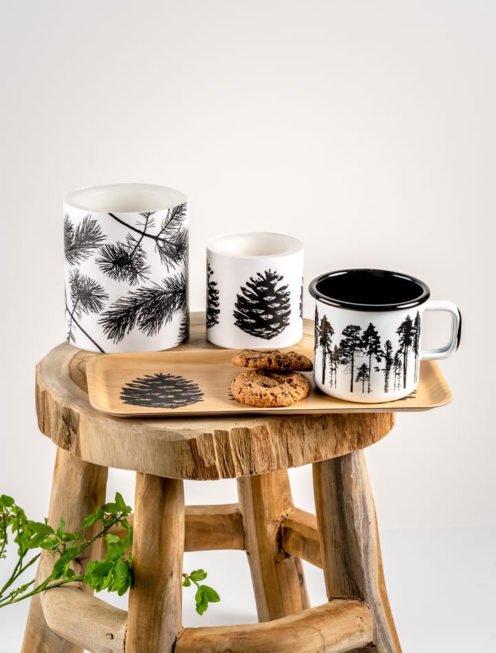 Nordic The Pine Cone bakke 13x27 cm - Natur/Sort - Muurla