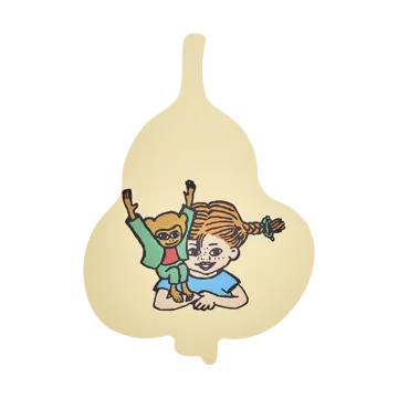 Pippi Chop & Serve skærebræt 21x30 cm - Fruits - Muurla