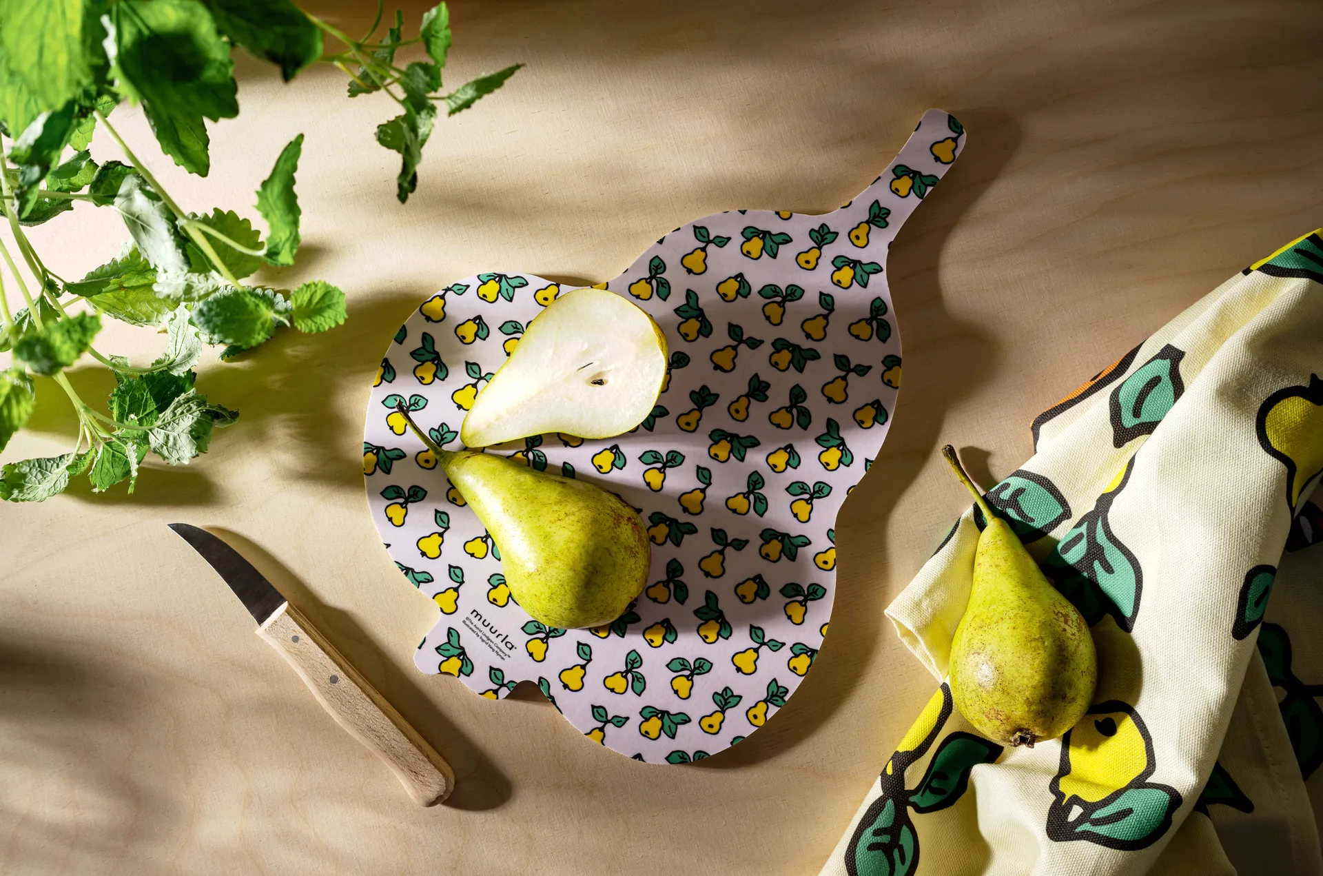 Pippi Chop & Serve skærebræt 21x30 cm, Fruits Muurla