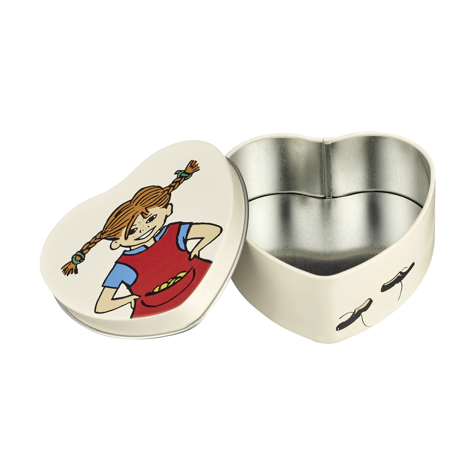 Pippi dåse hjerteformet 4x10 cm, Be More Pippi Muurla