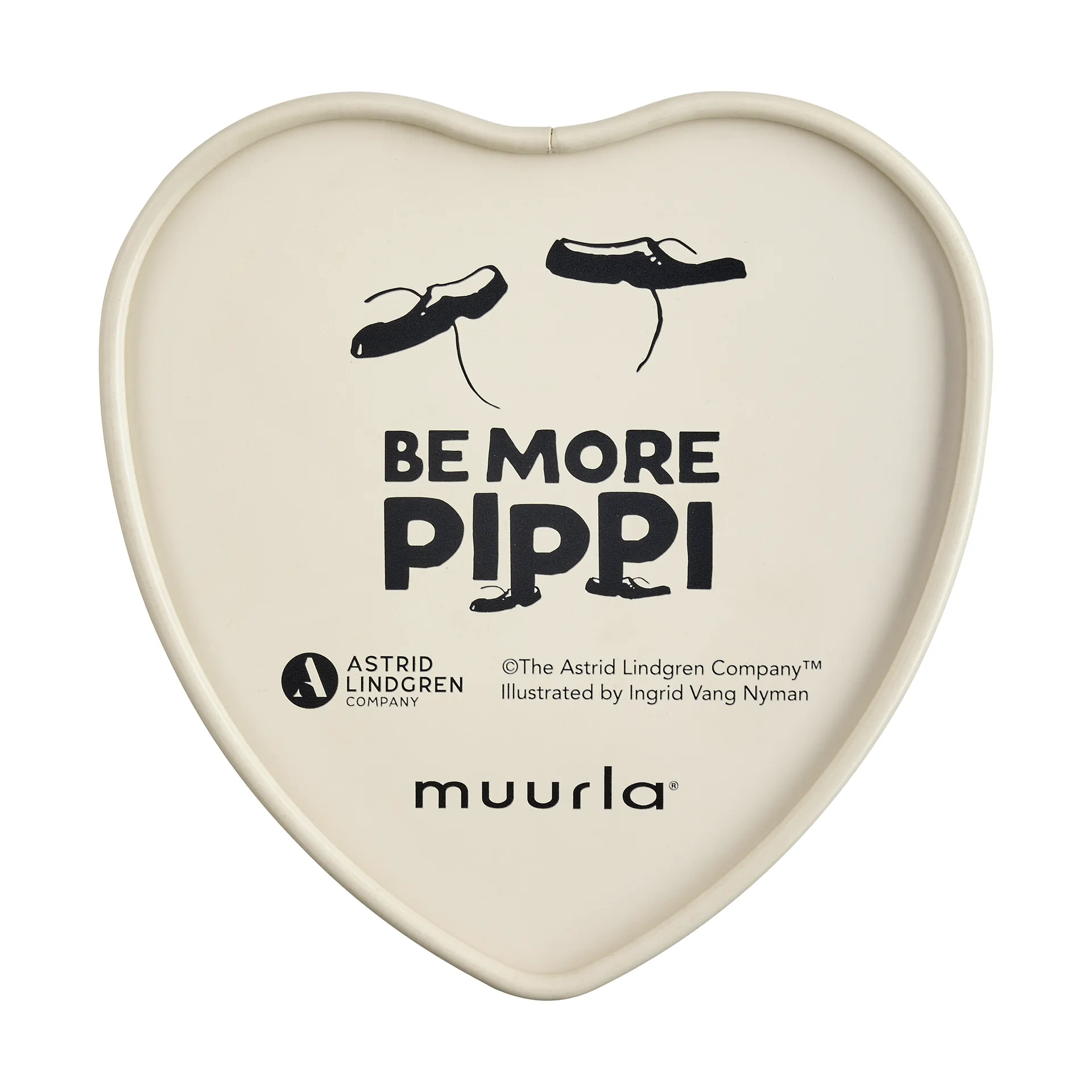 Pippi dåse hjerteformet 4x10 cm, Be More Pippi Muurla